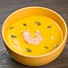 Фото к позиции меню Крем-суп тыквенный с креветкой