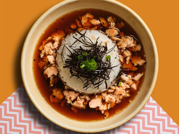 Суп лосось с рисом