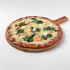Фото к позиции меню Ржаная пицца с креветками и трюфельным кремом 30см