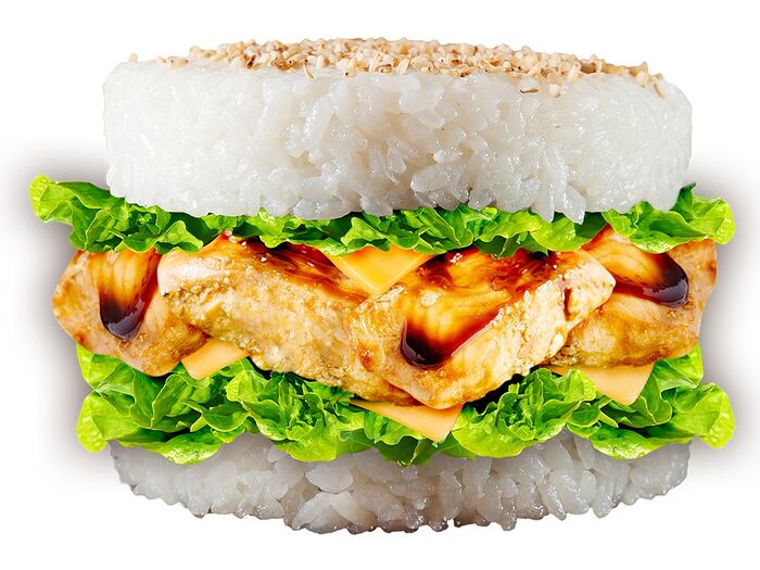 Суши бургер с курицей