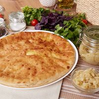 Осетинский пирог с мясом и капустой