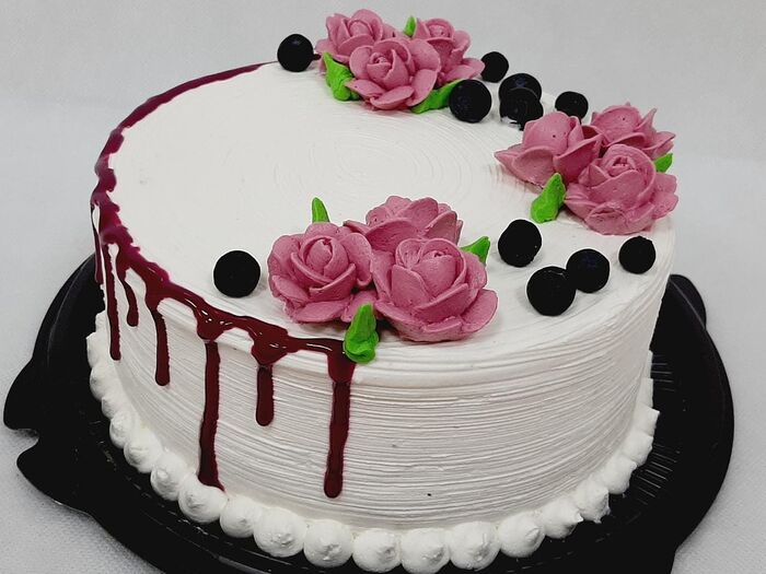 Торт Черничный творожно-йогуртовый