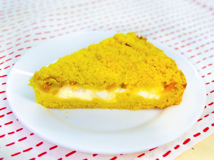 Пирог творожно-манговый