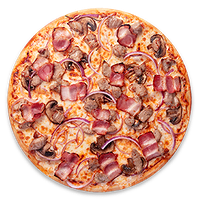Пицца Деревенская 26 см тонкое тесто