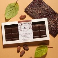 Шоколадная плитка Тёмный шоколад 65% с какао-крупкой и вишней