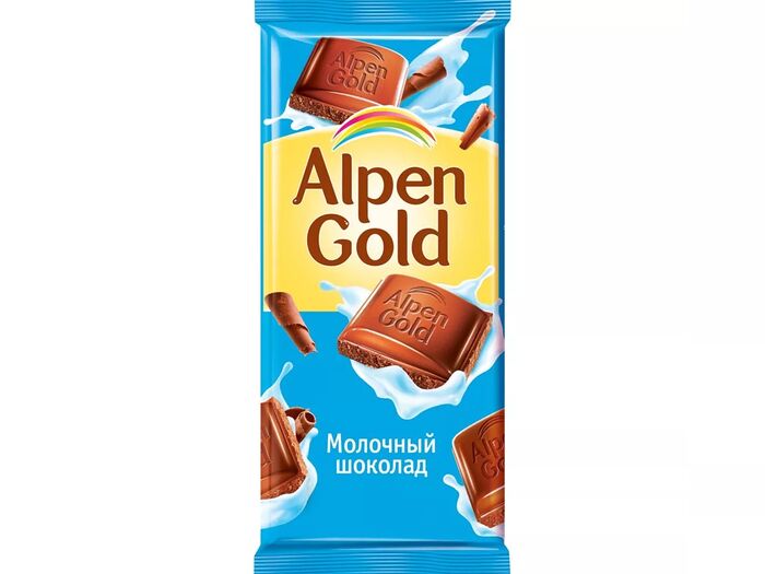Шоколадная плитка Alpen Gold молочный