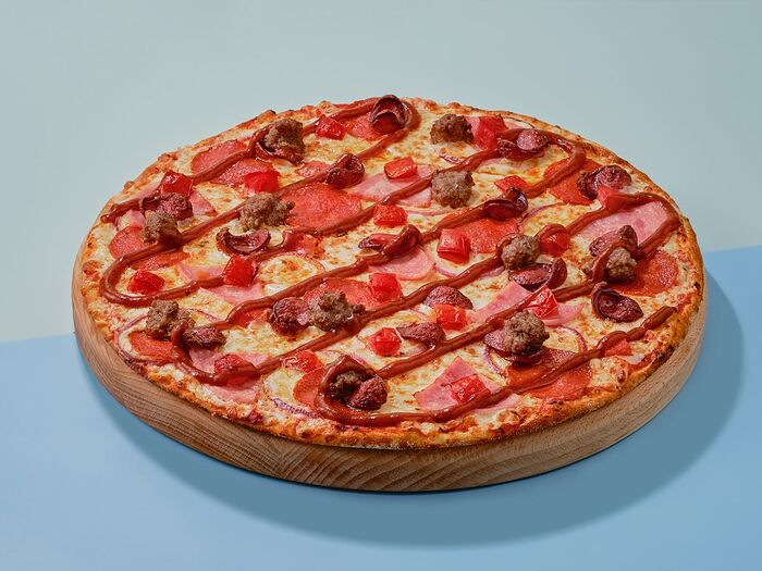 Пицца Бавария на тонком тесте 30 см