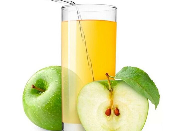 Свежевыжатый яблочный сок