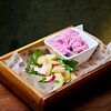 Фото к позиции меню Скумбрия с тёплым салатом из картофеля