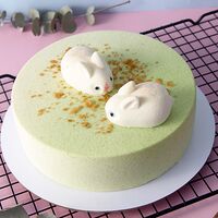 Муссовый торт с зайчатами