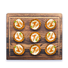Фото к позиции меню Тарталетки с креветкой и творожным сыром
