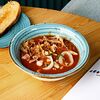 Фото к позиции меню Суп томатный с морепродуктами