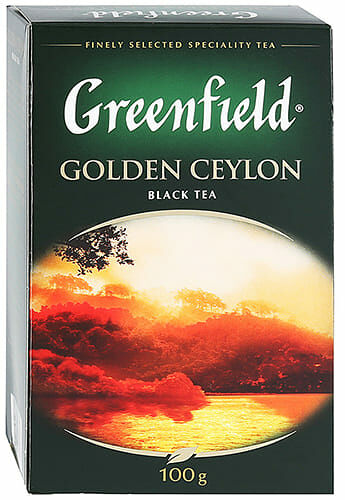 Чай голден цейлонский черный листовой Greenfield 200г