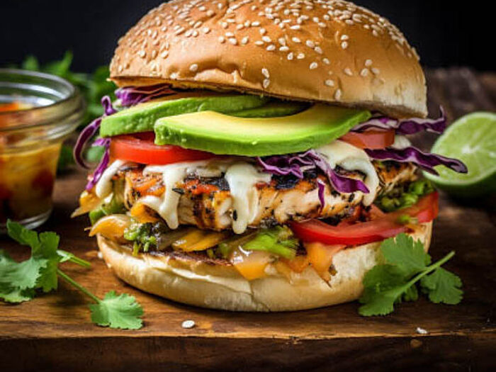 Mexican Crisper Chicken Burger