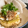 Фото к позиции меню Хумус с израильским огурцом и яицом