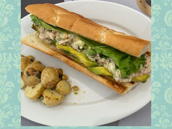 Tuna mayo baguette