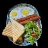 Фото к позиции меню Завтрак с сосисками