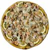 Фото к позиции меню Пицца с морепродуктами малая