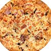 Фото к позиции меню Пицца с креветками и соусом том ям гигантская