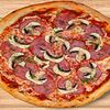 Фото к позиции меню Пицца ветчина и грибы на томате