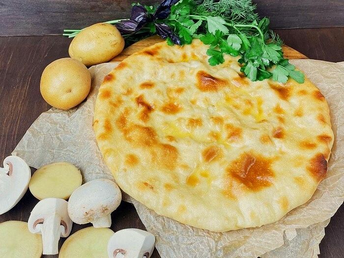 Осетинский пирог с творогом рецепт с фото и картошкой пошагово в духовке