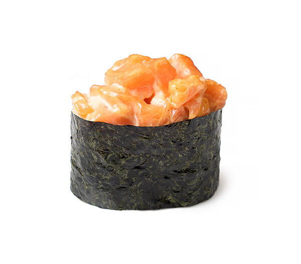 Гункан-суши с лососем