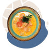 Фото к позиции меню Сливочный суп с лососем