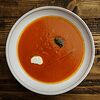 Фото к позиции меню Томатный крем-суп с песто