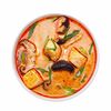 Фото к позиции меню Суп Том-Ям с лососем и шиитаке