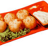 Фото к позиции меню Рисовые шарики с креветкой и сливочным сыром
