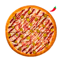 Пицца Барбекю с халапеньо 25 см традиционное