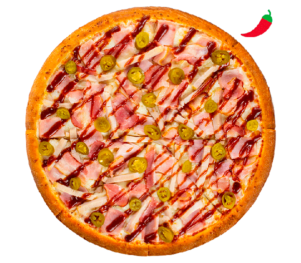 Пицца Барбекю с халапеньо 25 см традиционное