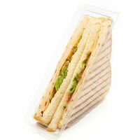 Сэндвич с ветчиной и сыром на белом хлебе