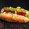 Фото к позиции меню Лайт сэндвич с колбасками