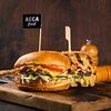 Фото к позиции меню Асса бургер с котлетой из говядины, с гарниром Xl