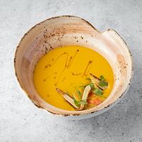 Кукурузный крем-суп с крабом