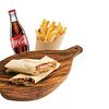Фото к позиции меню Шаурма с курицей, картофель фри и Coca Cola