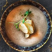 Грибной крем-суп с сухариками