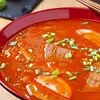 Фото к позиции меню Суп томатный с говядиной (Китайский борщ)