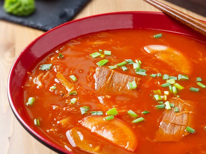Суп томатный с говядиной (Китайский борщ)