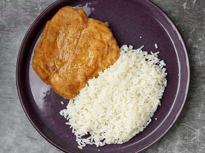 Куриная отбивная с рисом