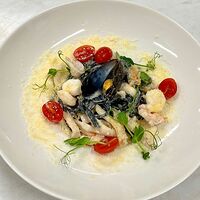 Неро спагетти с морепродуктами