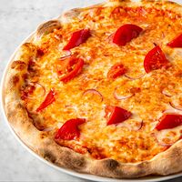 Пицца Томаты и красный лук