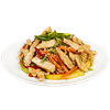 Фото к позиции меню Вок с курицей и овощами в соусе терияки (лапша пшеничная)