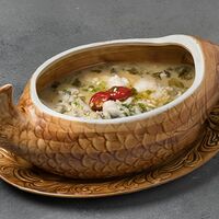 Пикантный судак с маринованной капустой