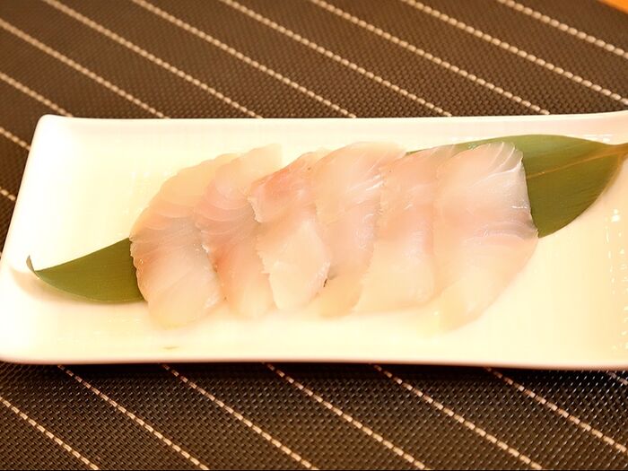 Sashimi poisson blanc
