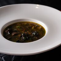 Суп из подосиновиков и черных лисичек