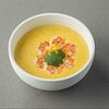 Фото к позиции меню Кукурузный суп с креветками