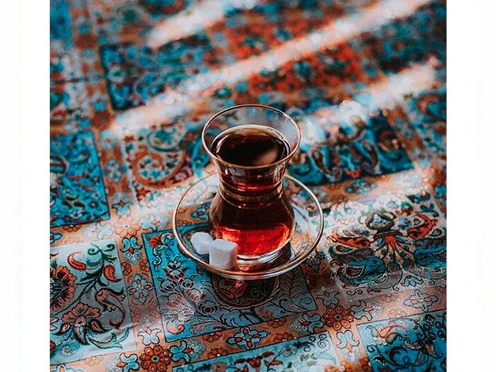 Марокканский чёрный чай со свежий мятой