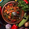 Фото к позиции меню Тушёные овощи по-мароккански